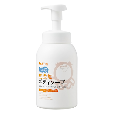 シャボン玉石けん　無添加ボディソープたっぷり泡　ボトル　570mL