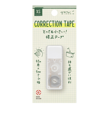 ミドリ（MIDORI）　XS　修正テープ　白A　35515