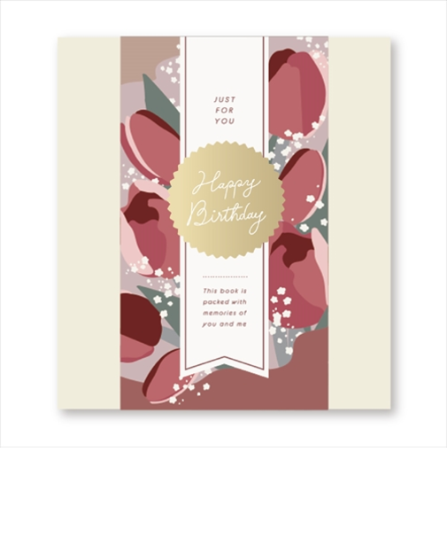 いろは出版　ギフトラッピングアルバム　L　Tulip