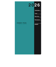 【2025年12月始まり】 ダイゴー ハンディピック ラージ マンスリーブロック E1092 グリーン 月曜始まり