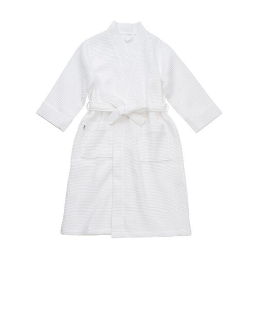 パウダーバス＆ヒーリング　ワッフル　バスローブ　L　ホワイト