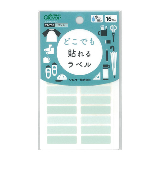 クロバー（Clover）　どこでもラベル　71－763　ミント　16枚入り