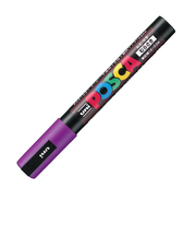 三菱鉛筆 ポスカ 中字丸芯 PC-5M 紫