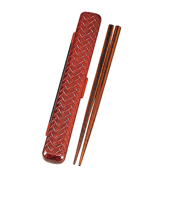 ハコヤ（HAKOYA）　あじろ箸箱セット　18cm　33051　春慶