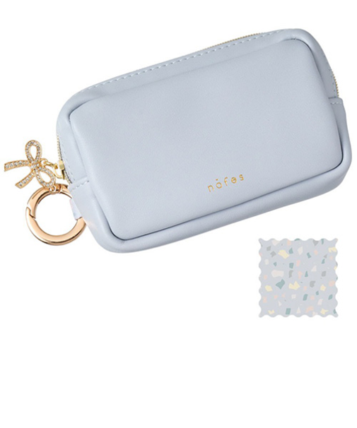 ノフェス（nofes）　カラビナ付ミニポーチ　NSP1338　ストーンブルー