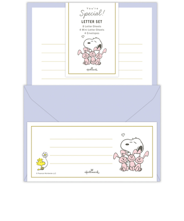 ホールマーク（Hallmark）　レターセット　You’re　Special！　スヌーピー　パープル　スヌーピー×うさぎ　834432