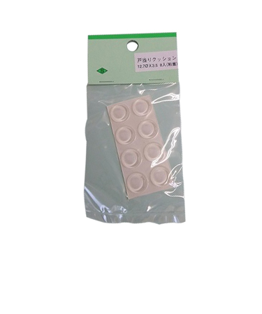 戸当りクッション　粘着シート付　12.7×3.5mm　8個入