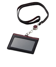 ブレイリオ　ヤクレザー　IDカードケース　203－15　ブラック×ワイン