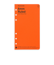 プロッター（PLOTTER）　リフィルメモパッド　6mm罫線　バイブルサイズ　77716423　80枚