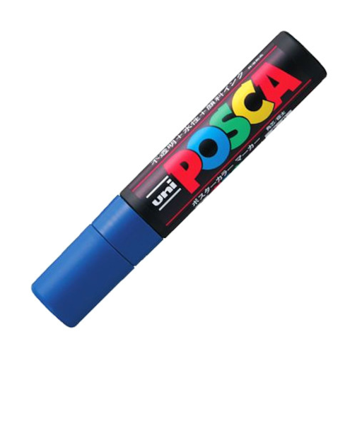三菱鉛筆　ポスカ　極太角芯　PC－17K　青