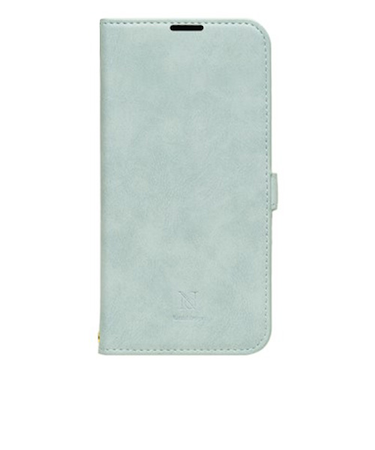 【iPhone16Pro】　ナチュラルデザイン（NATURAL　design）　STYLE　NATURAL　手帳型ケース　ブルーグレー