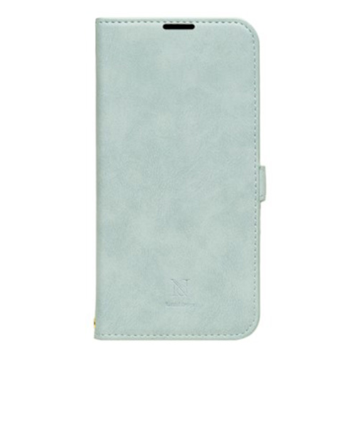 【iPhone16Pro】　ナチュラルデザイン（NATURAL　design）　STYLE　NATURAL　手帳型ケース　ブルーグレー