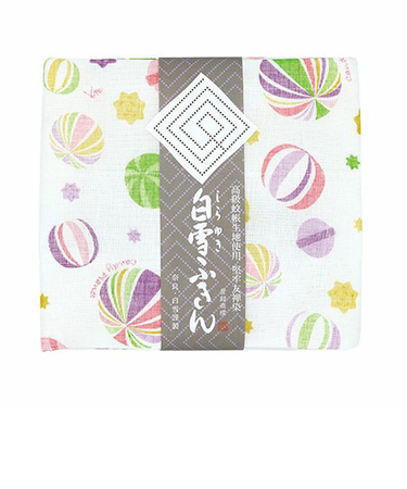 白雪　白雪友禅ふきん　キャンディプラネット　ピンク