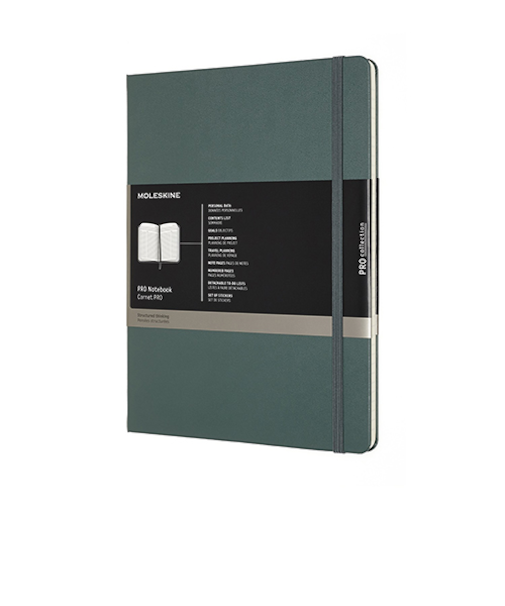 モレスキン（MOLESKINE）　プロコレクション　プロノートブック　ハードカバー　XLサイズ　フォレストグリーン