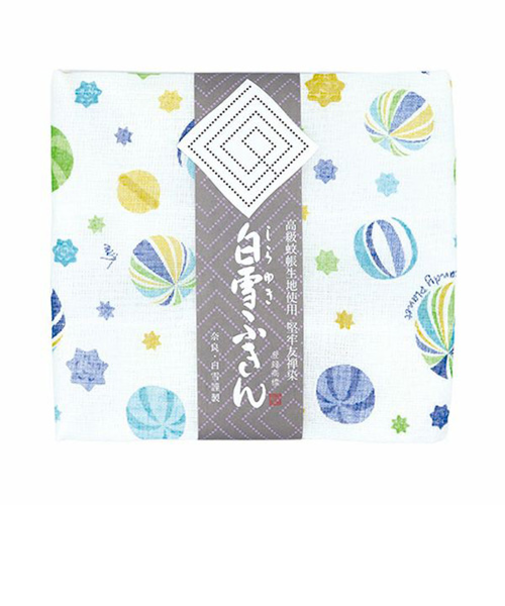 白雪　白雪友禅ふきん　キャンディプラネット　ブルー