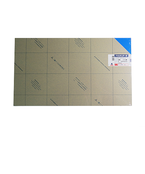 アクリサンデー　アクリサンデー板　透明　S（320×550）　厚2mm　301　スカイブルー