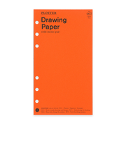 プロッター（PLOTTER）　リフィルメモパッド　ドローイングペーパー　バイブルサイズ　77716431　30枚