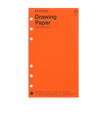 プロッター（PLOTTER）　リフィルメモパッド　ドローイングペーパー　バイブルサイズ　77716431　30枚
