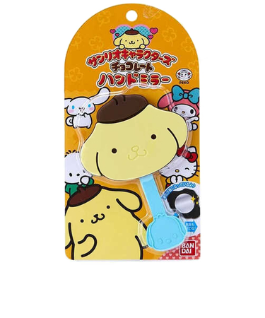 バンダイ　サンリオキャラクターズチョコレート　ハンドミラー　ポムポムプリン