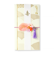マルアイ　花飾り金封　白