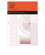 プロッター（PLOTTER）　スケール下敷　A5サイズ　77716436