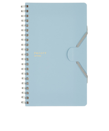 コクヨ（KOKUYO）　ソフトリングノート　ぺノット　5mm方眼　スリムB6　ス-SP147S5-B　ブルー