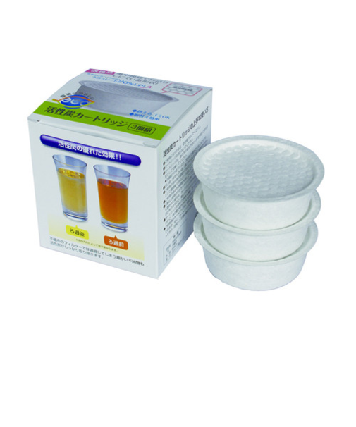 富士ホーロー（FUJIHORO）　活性炭カートリッジ　3個入　OP－KT3