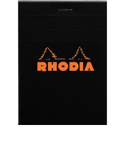 ロディア（RHODIA）　ブロックロディア　No.12　ブラック　8.5×12cm