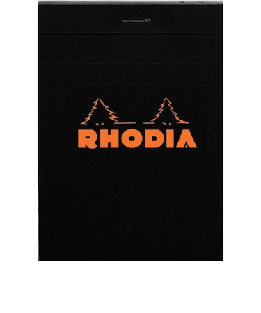 ロディア（RHODIA）　ブロックロディア　No.12　ブラック　8.5×12cm