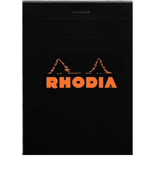 ロディア（RHODIA）　ブロックロディア　No.12　ブラック　8.5×12cm