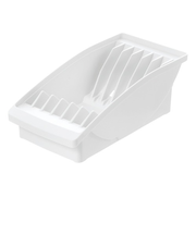 リッチェル　トトノ（TOTONO)　棚置き用ディッシュスタンドR　ワイド　ホワイト