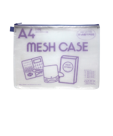 セキセイ　アゾンメッシュケース　A4　AZ－75　ブルー