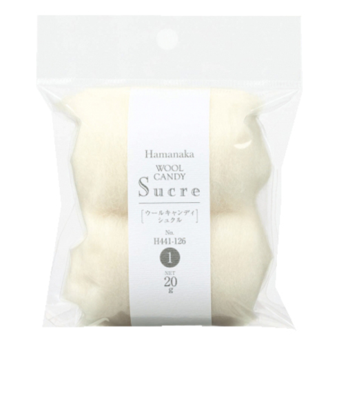 ハマナカ　ウールキャンディ　シュクル　ソリッド　H441-126-1