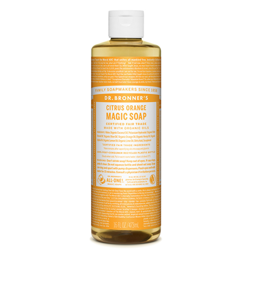 ドクターブロナー（DR.BRONNER’S）　マジックソープ　シトラスオレンジ　M　473mL