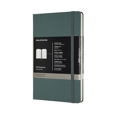 モレスキン（MOLESKINE）　プロコレクション　プロノートブック　ハードカバー　ラージサイズ　フォレストグリーン