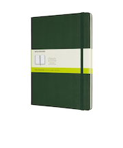 モレスキン（MOLESKINE）　クラシックノートブック　ハードカバー　無地　XLサイズ　マートルグリーン