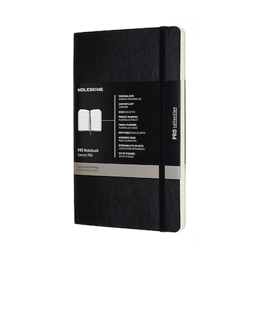 モレスキン（MOLESKINE）　PRO　ノートブック　ソフトカバー　ラージサイズ　PROPFNTB3SBK　ブラック