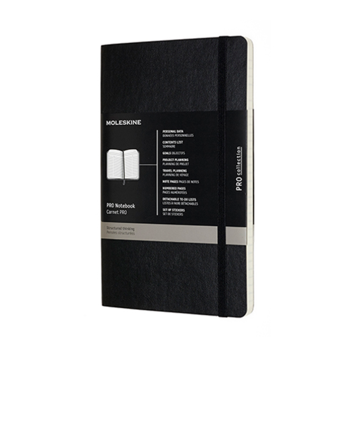 モレスキン（MOLESKINE）　PRO　ノートブック　ソフトカバー　ラージサイズ　PROPFNTB3SBK　ブラック
