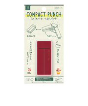 ミドリ(MIDORI) XS コンパクトパンチ えんじ 35546