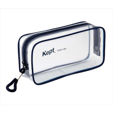ケプト（Kept）　クリアペンポーチ　KPF902K　ネイビー