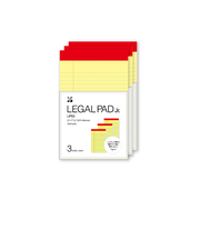 伊東屋　リーガルパッドJr．　LPS3　イエロー　横罫　3冊入