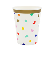 バースデーコンフェティ ペーパーカップ 266mL 368259 8個入