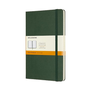 モレスキン（MOLESKINE）　クラシックノートブック　ハードカバー　横罫　ラージサイズ　マートルグリーン