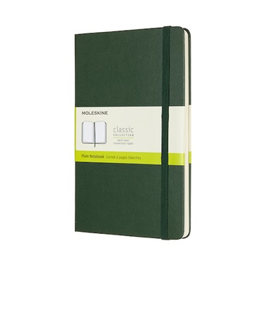 モレスキン（MOLESKINE）　クラシックノートブック　ハードカバー　無地　ラージサイズ　マートルグリーン