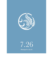 草紙堂　花結びメッセージカード　7月26日