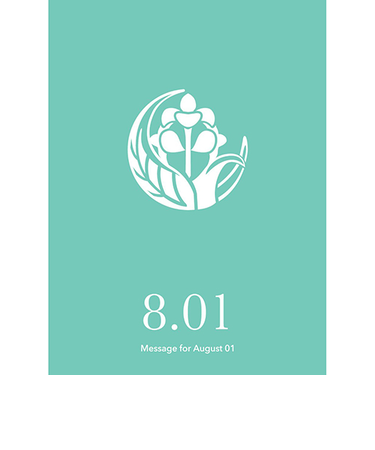 草紙堂　花結びメッセージカード　8月1日