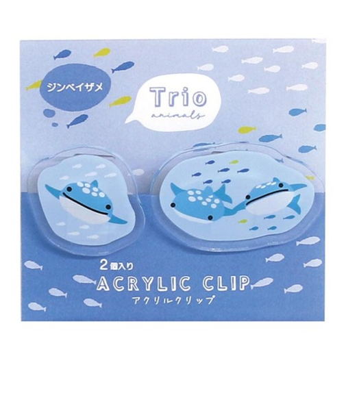 【お買い得】　ラボクリップ（LABCLIP）　トリオ水族館　アクリルクリップ　ジンベイザメ