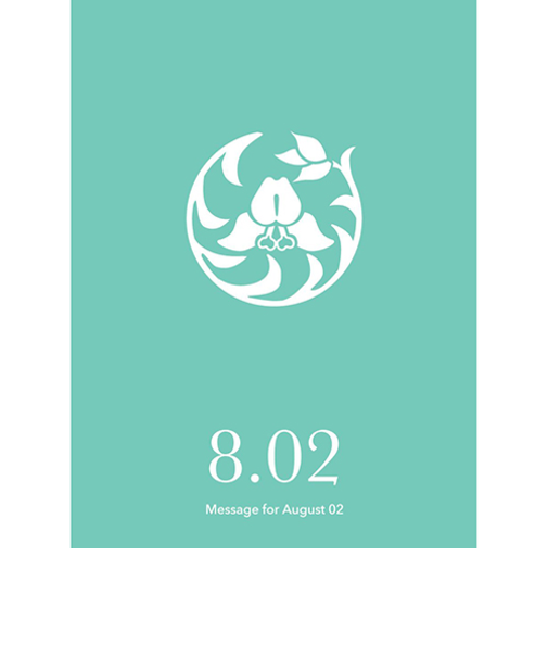 草紙堂　花結びメッセージカード　8月2日