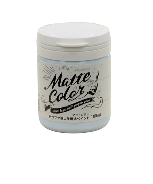アサヒペン　水性　多用途ペイント　マットカラー　ホリゾンブルー　180mL