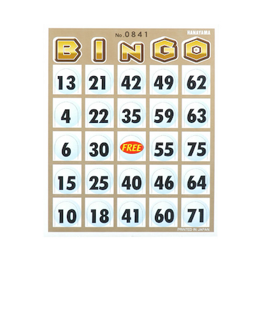 ビンゴカード100